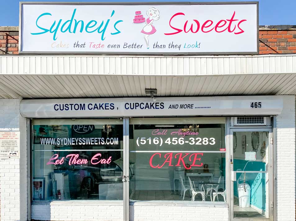 Sydney's Sweets storefront in West Hempstead